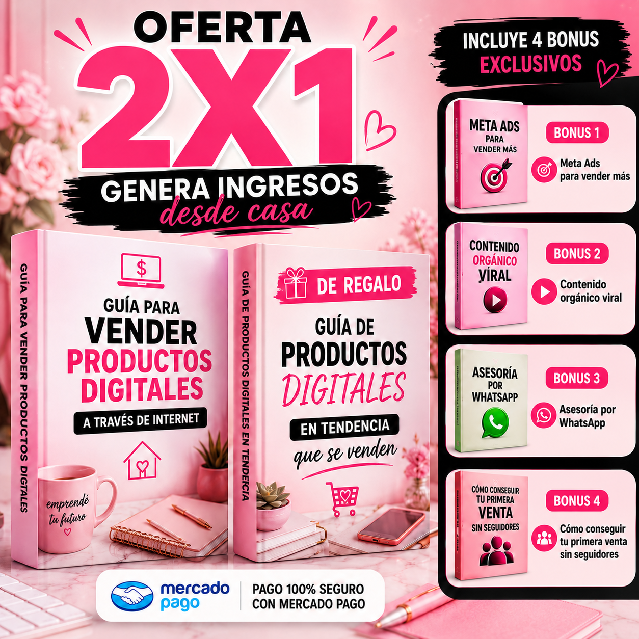 2X1 EMPRENDEDORA + 5 BONUS GRATIS